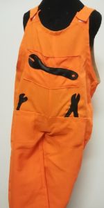 Kids Costumes to Hire - Fix It Max - Orange Dungaree CHILD